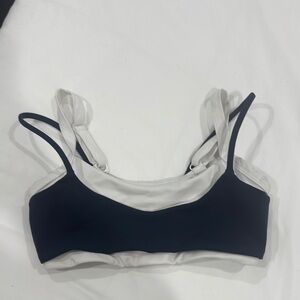 Women's Navy and White sports Bra